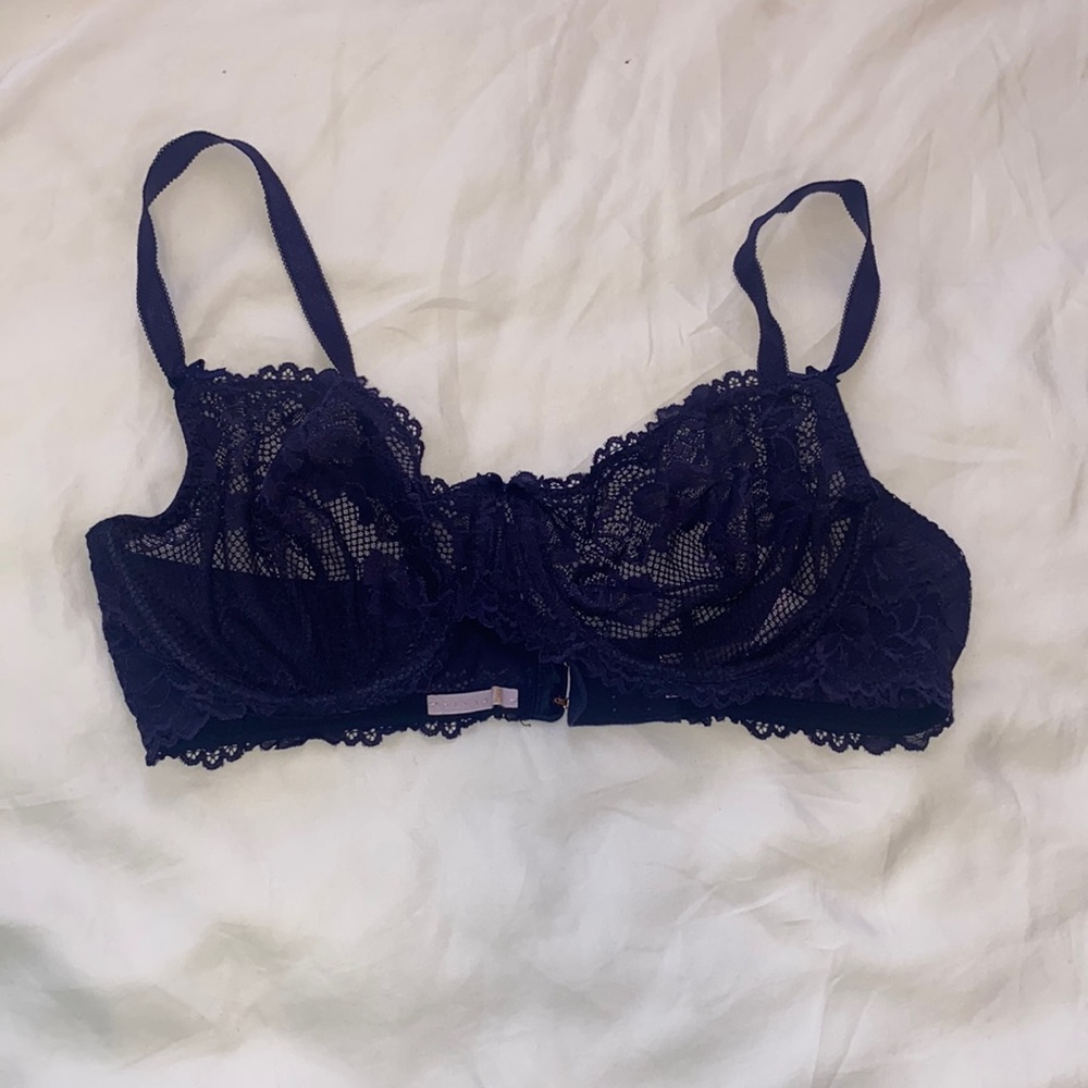 NAVY BLUE SAVAGE FENTY 36D LINGERIE BRA